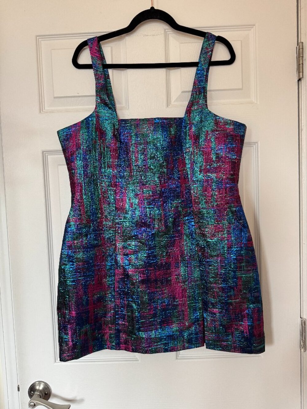 Nasty Gal Metallic Jacquard Mini Dress Size 14